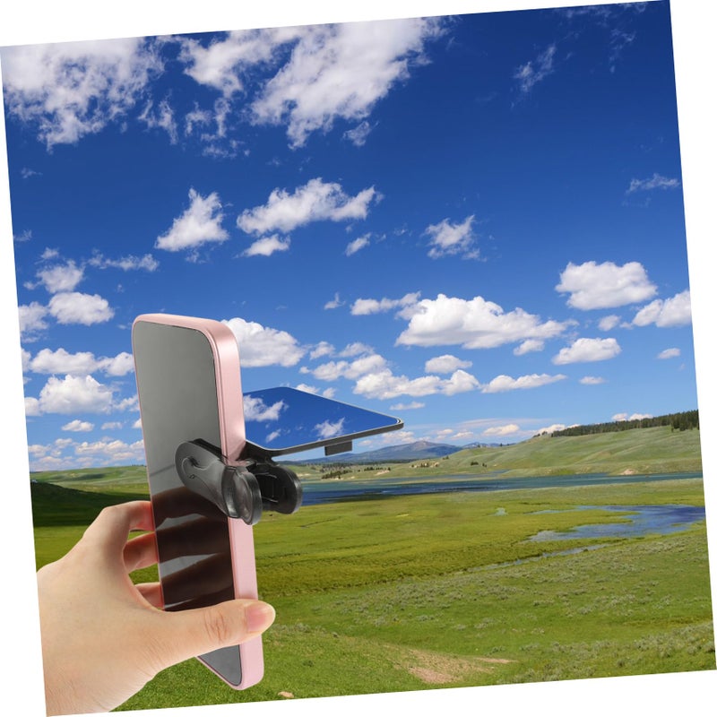 Reversible Phone Clip Mirror with Stand for Travel Photography Selfies Vlogging - Image 4