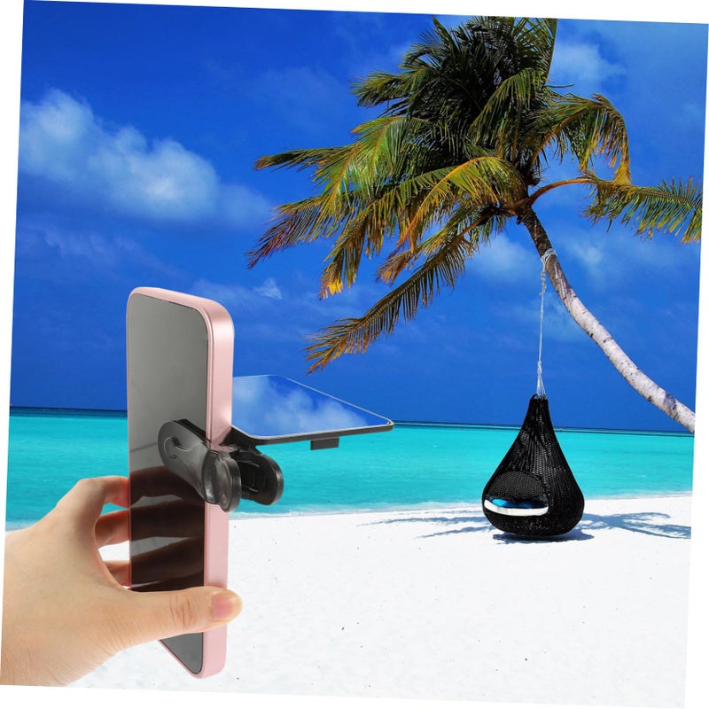 Reversible Phone Clip Mirror with Stand for Travel Photography Selfies Vlogging - Image 3