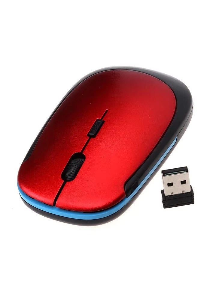 GoldenKing Wireless Mouse G3500 - 4D Professional Design, 1000 DPI Precision, 10 Meter Transfer Distance-RED  - Image 1