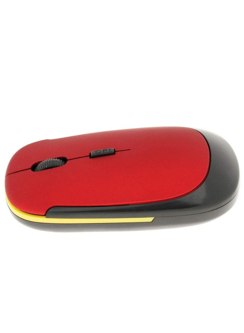 GoldenKing Wireless Mouse G3500 - 4D Professional Design, 1000 DPI Precision, 10 Meter Transfer Distance-RED  - Image 2