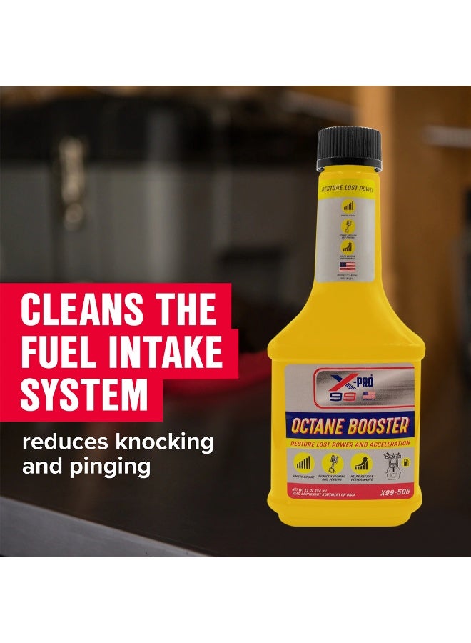 Xpro X99-506 Octane Booster Fuel Additive 354ml, Petrol Engine Performance Booster, Fuel System Cleaner, Helps Reduce Engine Knocking and Pinging, Restores Lost Power and Acceleration, Improves Fuel Efficiency, Engine Cleaner Treatment - Image 2