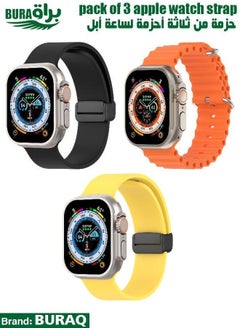 Apple Watch Band Strap For Apple Watch Ultra 2/Ultra 49mm, Series 10 46mm, 9/8/7 45mm, SE2/SE/6/5/4 44mm, 3/2/1 42mm