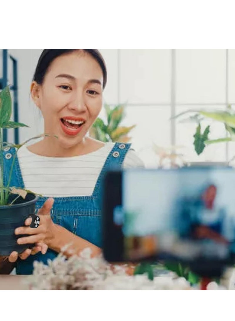 Remote Control Scrolling Ring for Tiktok Page Turner Wireless Camera Shutter Selfie Button for iPhone Android   Black - Image 3