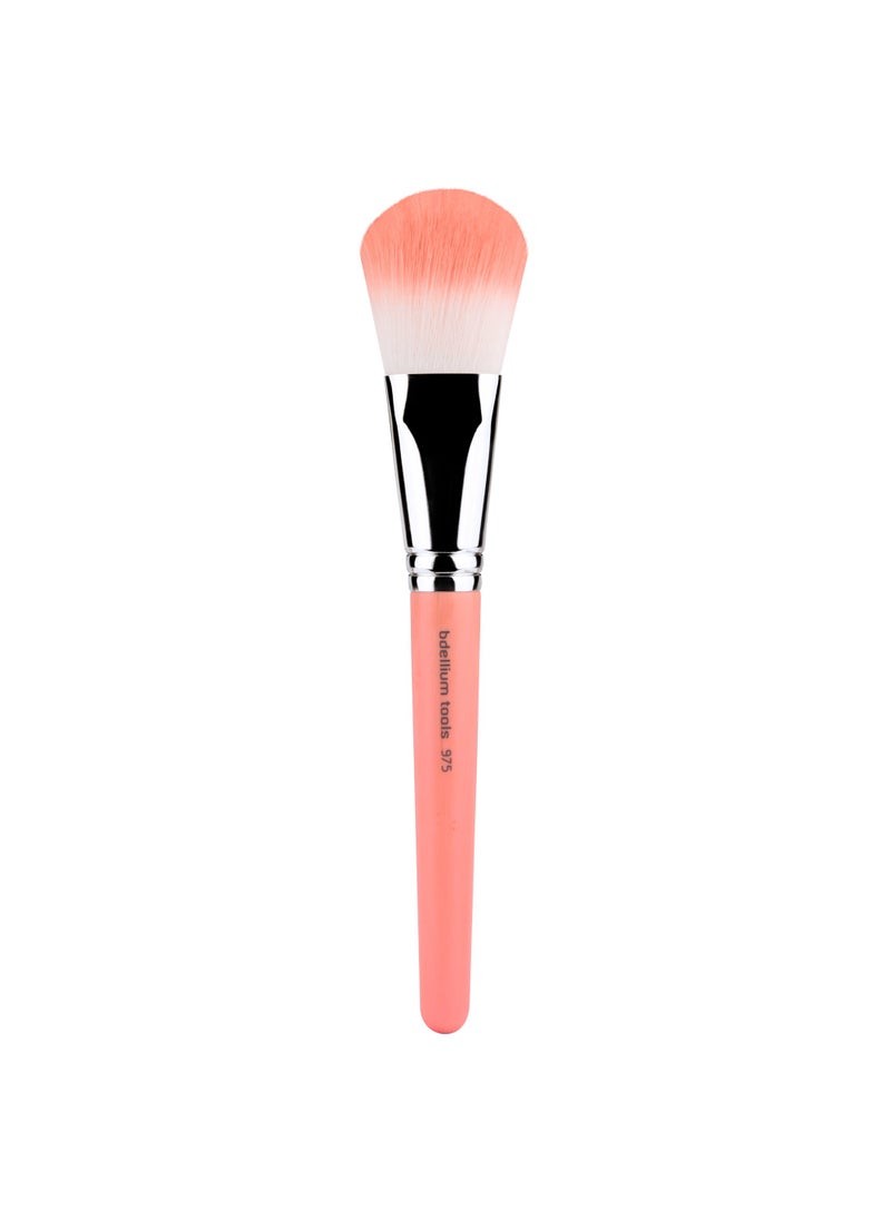 Bdellium Tools Bdellium Tools Professional Makeup Brush - Pink Bambu Series 975 Mixed Powder - With Soft Synthetic Fibers, For Powder Application (Pink, 1pc) 