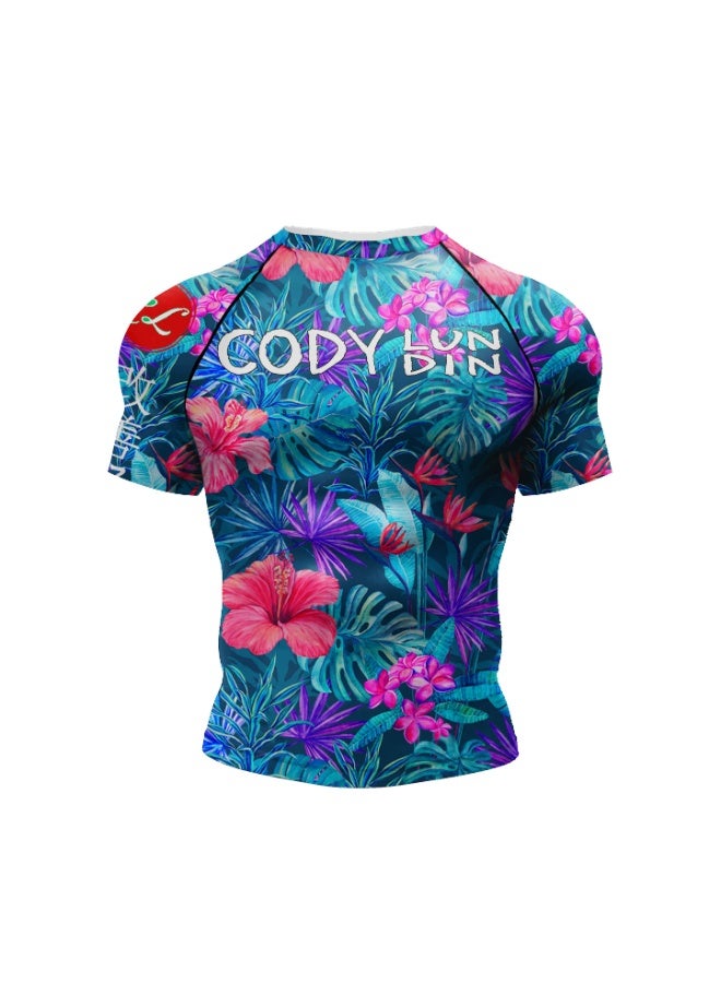 Codymon Printed jiu jitsu BJJ Uv Sun Protection Cycling Surf Swimming T-shirts kickboxing Tees - Image 1