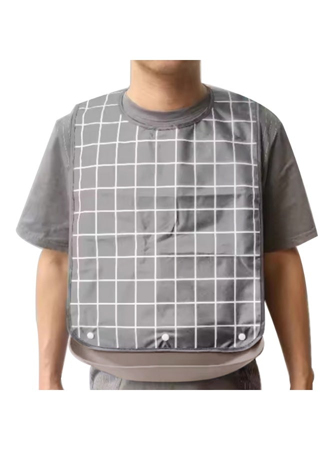 Bibs for The Elderly Adult Waterproof Rice Pockets Saliva Napkins Special Aprons for The Elderly Adult Bibs  - Image 1
