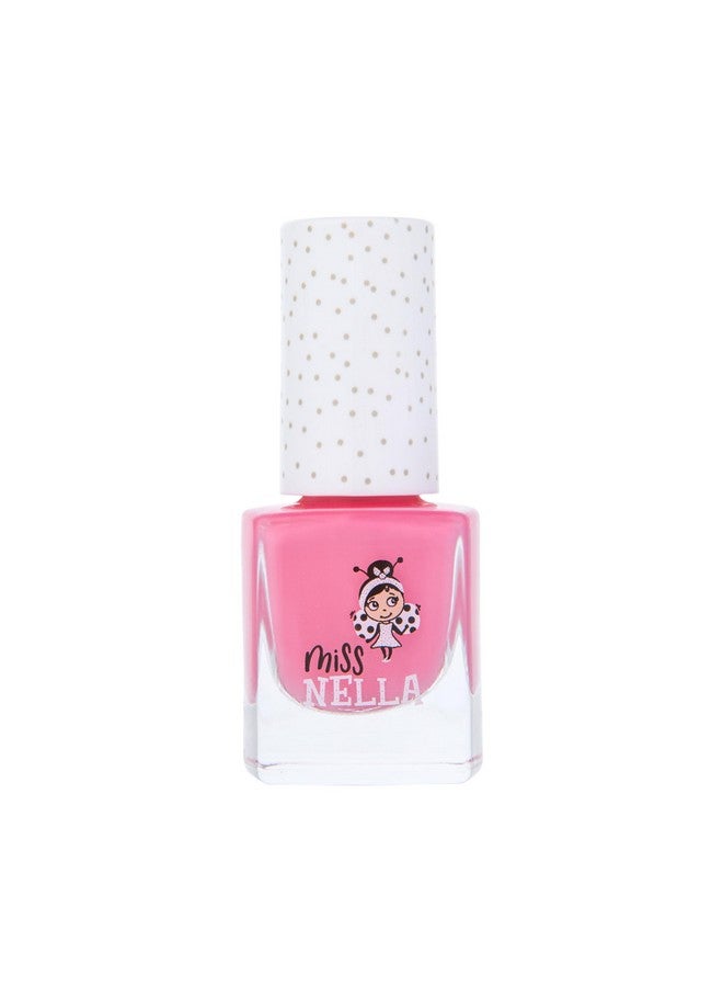 Miss NELLA Pink A Boo Safe Special Bold Pink Nail Polish For Kids Nontoxic & Odor Free Formula For Children And Toddlers Natural Water Based For Easy Peel Off - Image 3
