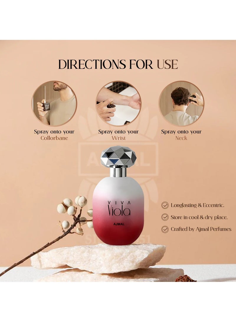 Ajmal Viva Viola Eau De Parfum For Women - 75 ML - Image 5