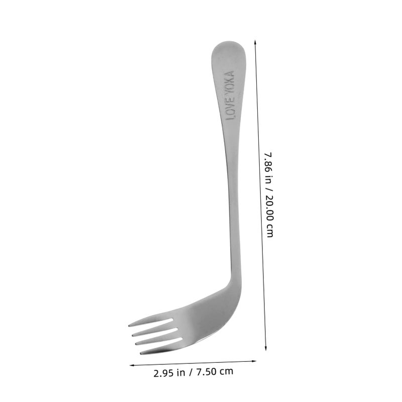 Ergonomic Angled Cutlery Set for Seniors Disabled Adults Lightweight Self Feeding Utensils - Image 3