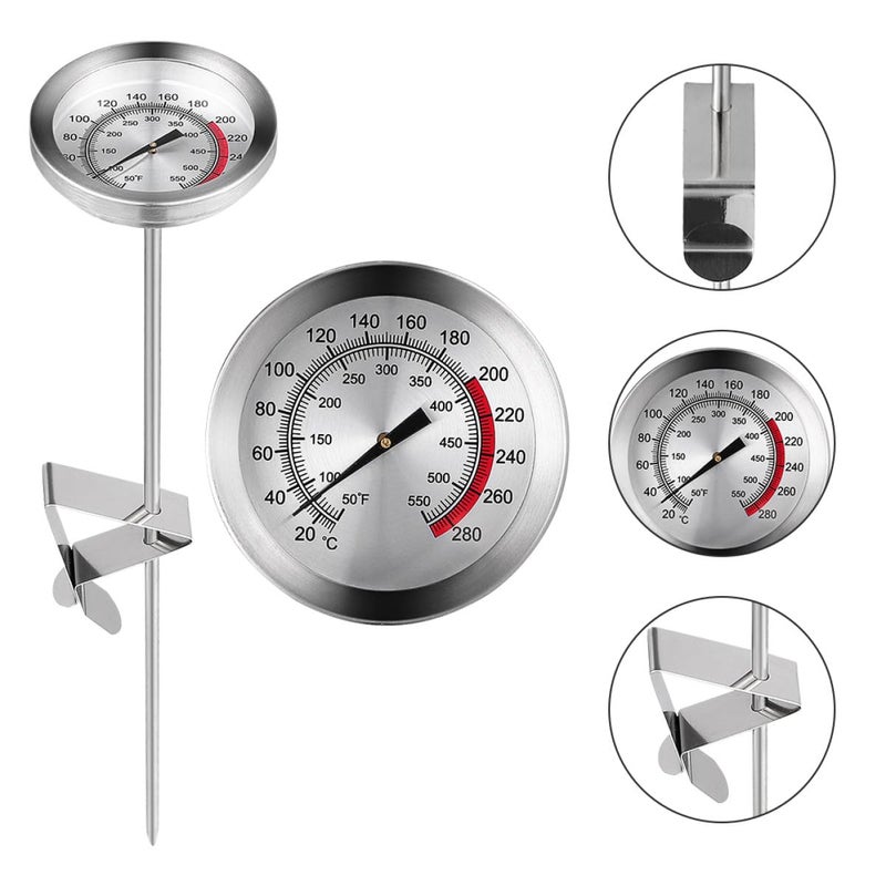 VOSAREA Stainless Steel Cooking Thermometer with Clip, Meat Temperature Probe for Fried Chicken and BBQ Grill, Food Temperature Pointer for Oven and Outdoor Cooking - Image 4