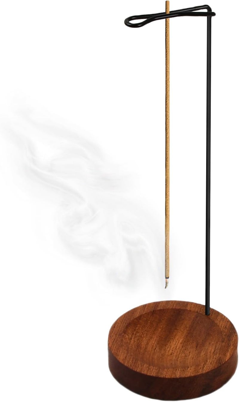 YILANJIN Incense Holder, Upside Down Hanging Incense Burner, Wooden Incense Holder, Handcrafted Incense Sticks Holder for Work Breaks Meditation Sessions or Bedtime Routines - Image 1