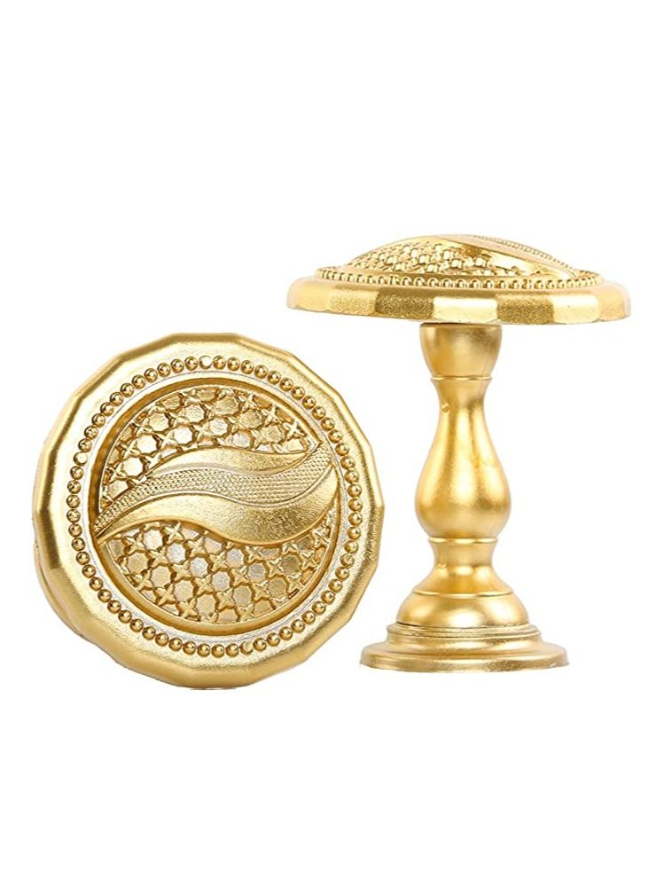 IDT 1 Pair Curtain Holdbacks Window Tie Backs Holders For Bedroom Wall Office Decor Home Sheer Blackout Drapes Blind Curtains Decorations Accessories Buckle Hooks Golden Colour - Image 2