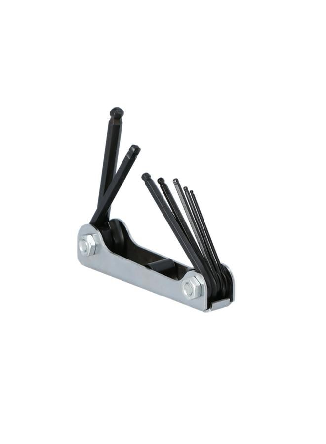 ACE 7-Piece Folding Hex Wrench Set Silver and Black SAAME7PCFOLDHEX - Image 2