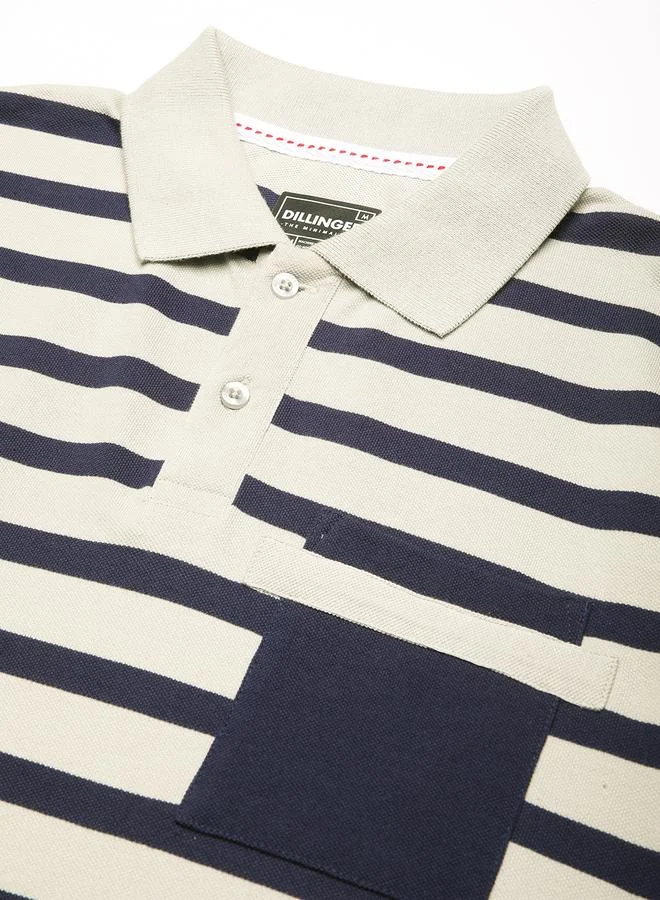 Dillinger Men Striped Regular Fit Polo