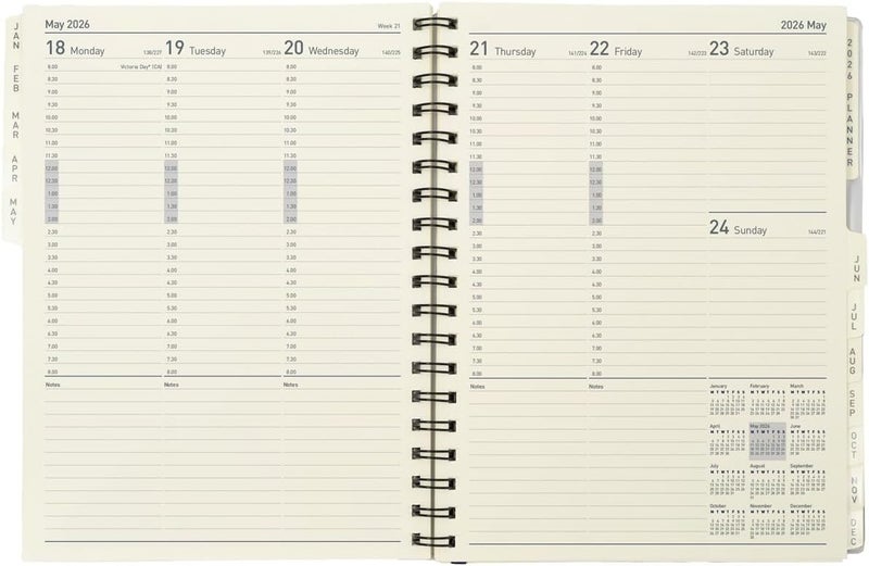 Collins - Elite - Manager 2026 12 Month Calendar Year Planner, Week-To-View with Appointments Diary - Black (1190V.99-26) - Image 3