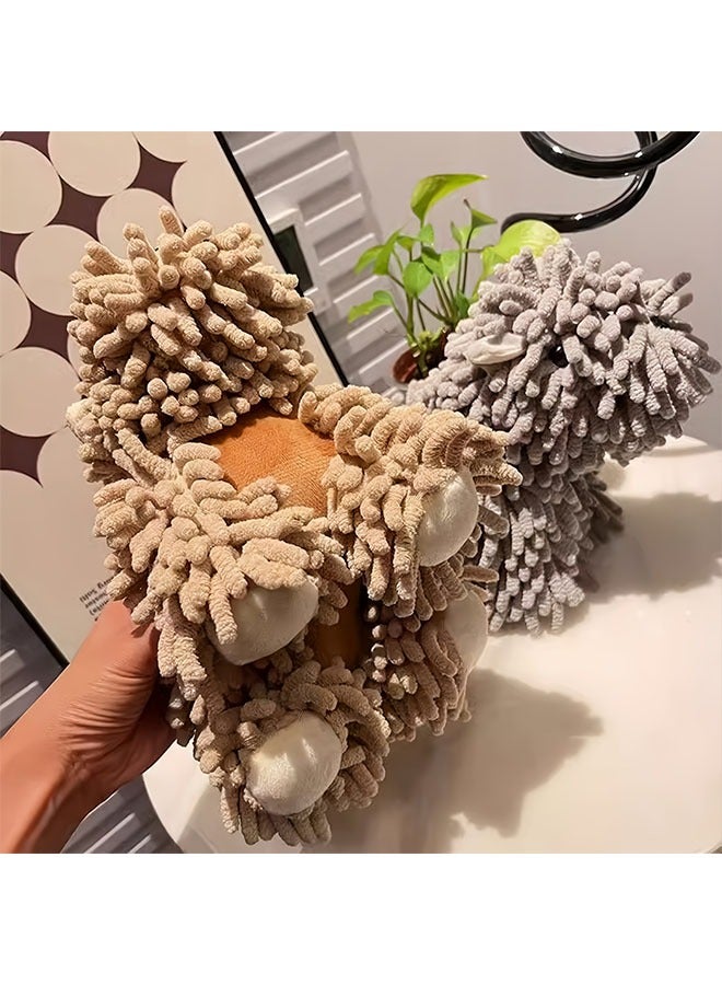 1pc Cute Puppy-Shaped Hand Towel, Soft Chenille, Wall-Mountable, Multi-Color Options - Ideal for Kitchen & Bathroom Use, Towels - Image 3