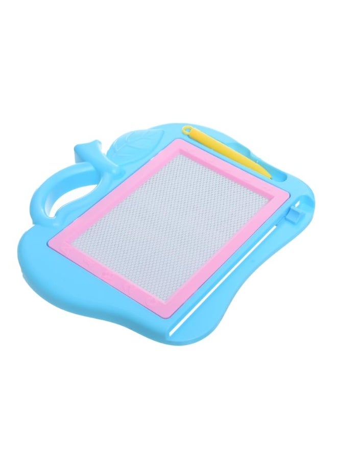 Plastic Magnetic Erasable Drawing And Writing Apple Shaped Board With Aiming To Improve Creativity Skills For Children - Blue - Image 2