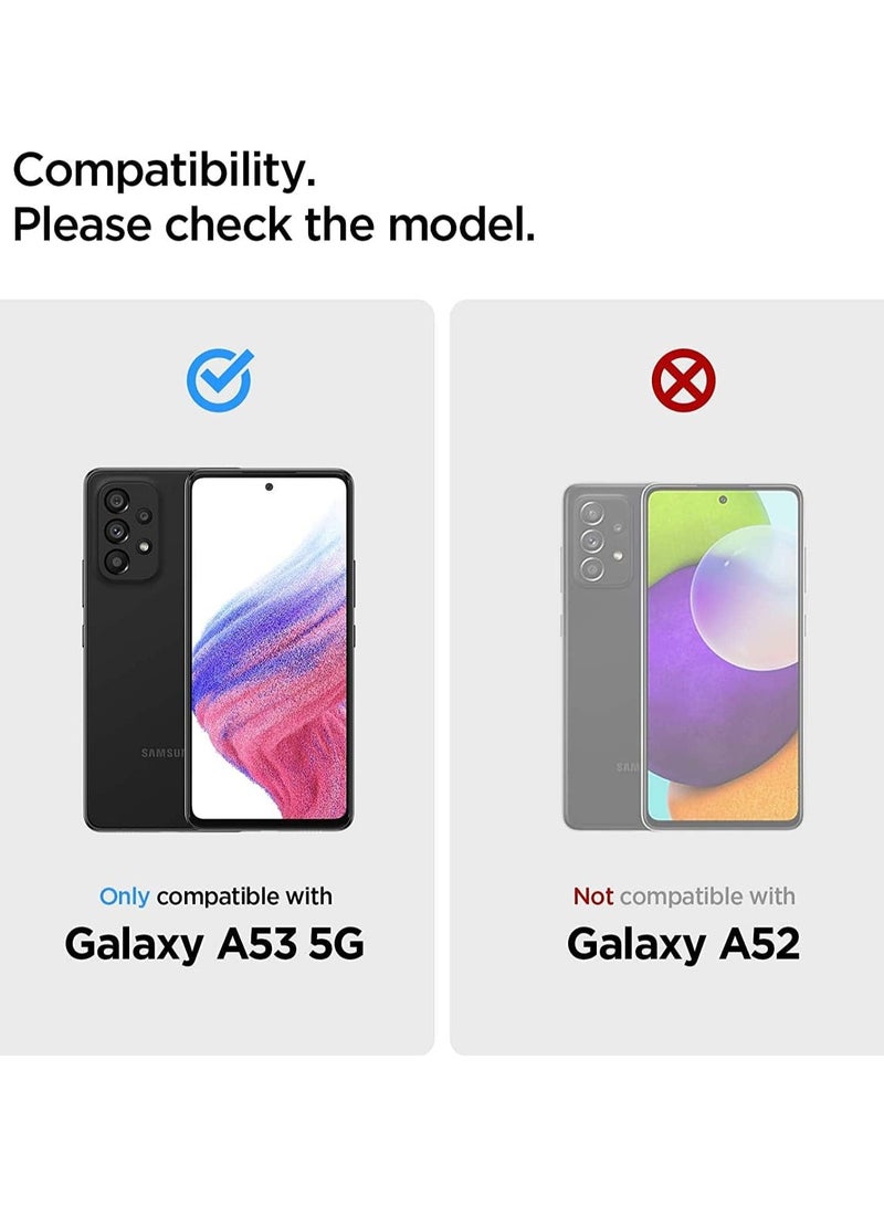 SARAOONT Samsung Galaxy A53 5G  3-Pack Matte Silicone Case Cover - Slim, Colorful, Good Grip (Black, Blue, Green) - Image 2