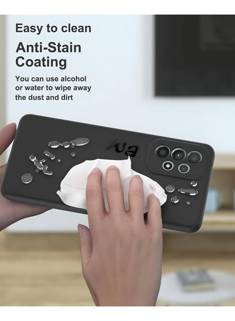 SARAOONT Samsung Galaxy A53 5G  3-Pack Matte Silicone Case Cover - Slim, Colorful, Good Grip (Black, Blue, Green) - Image 5