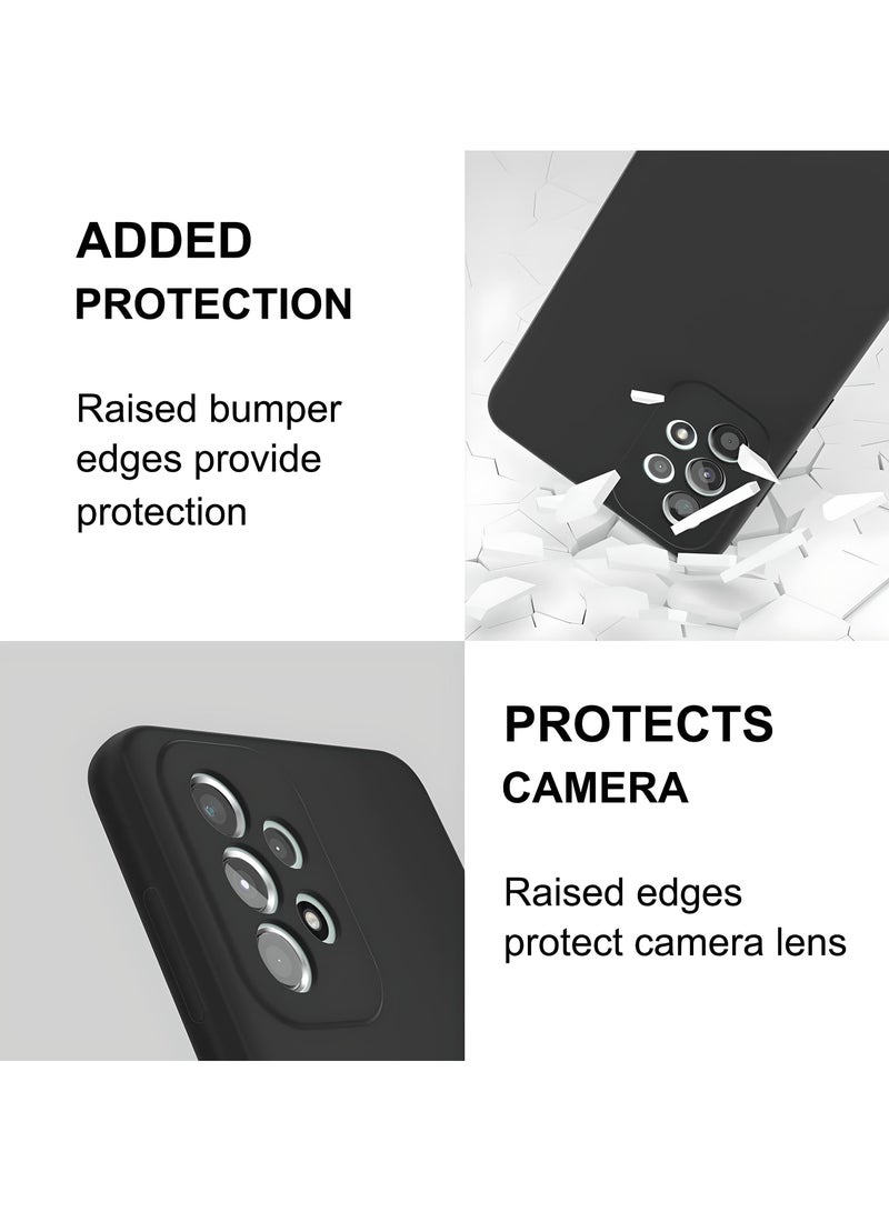 SARAOONT Samsung Galaxy A53 5G  3-Pack Matte Silicone Case Cover - Slim, Colorful, Good Grip (Black, Blue, Green) - Image 4