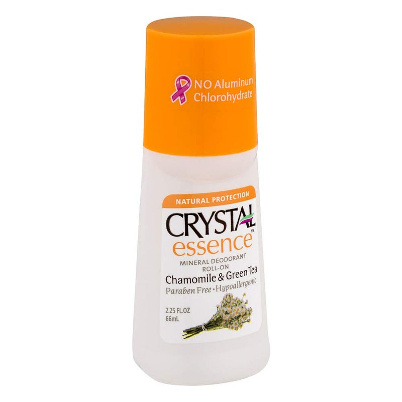 Crystal Deodorant Essence RollOn 225 Ounce ChamomileGreen Tea 66ml 6 Pack