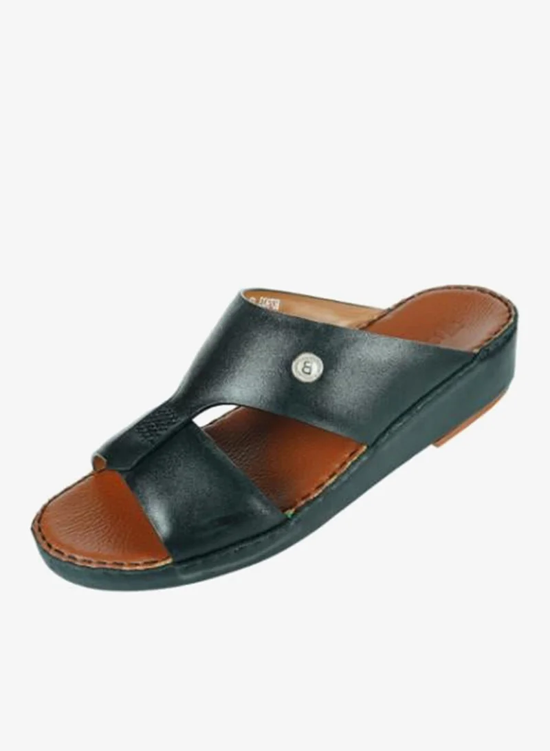 008-3514 Barjeel Mens Arabic Sandals  R7903-13 Black