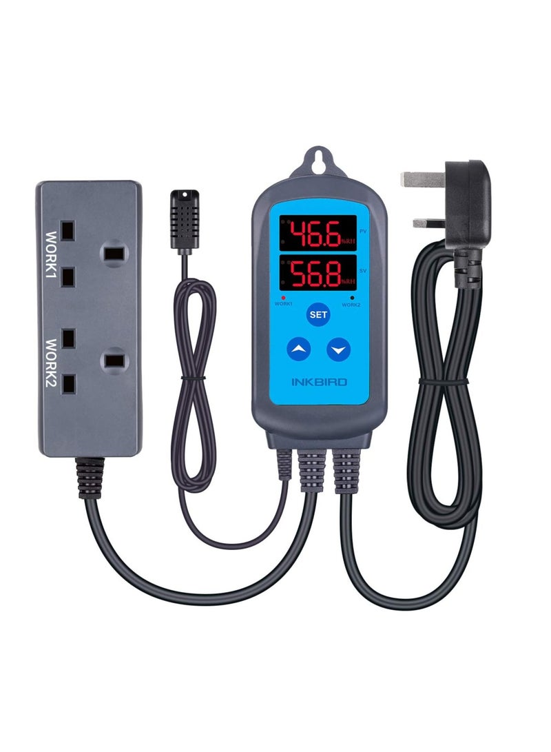 Inkbird IHC-200 Dual Relays Digital Humidity Controller RH Humidistat for Hygrostat Humidifier Dehumidifier - Image 4