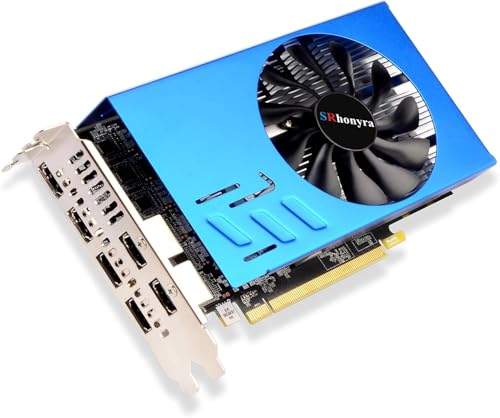SRhonyra RX 580 8GB Graphics Card 6 Monitors Video Card HDMI 2.0 Outputs for Stock Trading, Monitoring, Video Wall Presentation, Projection and Fusion - Image 1