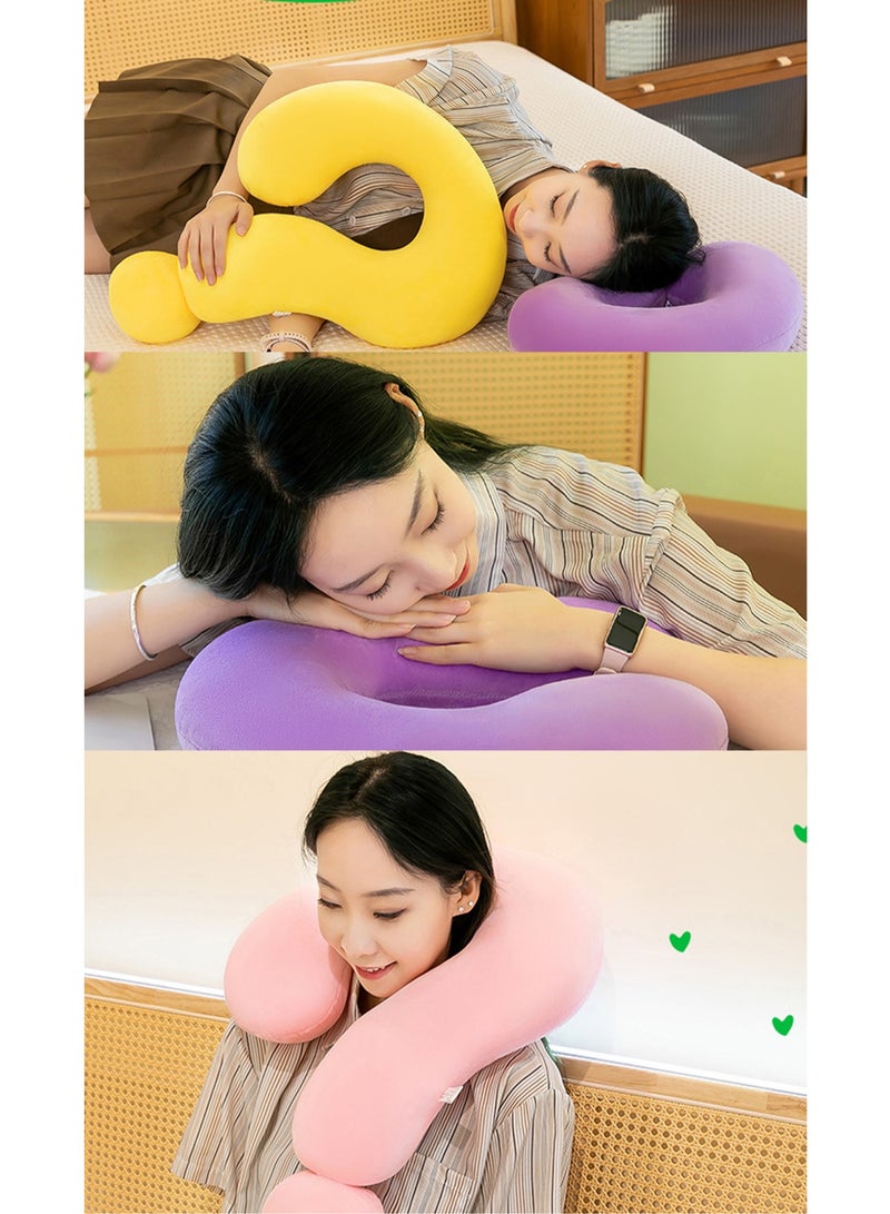 60 CM Creativity Question Mark Shape Plush Toy Soft Stuffed Doll For Girls And Boys All Ages Gift (Yellow) - Image 3