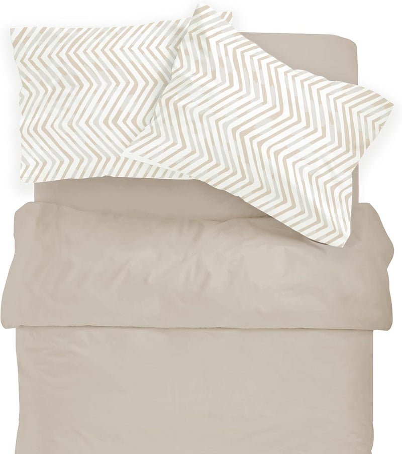 MakeMake Organics Organic Toddler Pillowcase (Set of 2) GOTS Certified Organic Cotton Pillowcase - Ultra Soft Breathable Fits 13x18 Boys Girls Neutral Unisex (14"x19", Herringbone) - Image 4