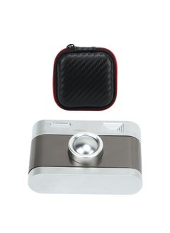 نيبمينينت Camera Shaped Fidget Slider ADHD Push Adult Metal Press Click Anxiety Stress Relief Toy for Office Black  - Image 2