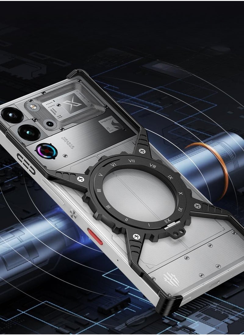 For ZTE nubia RedMagic 10 Pro phone case, metal bezel-less, invisible bracket