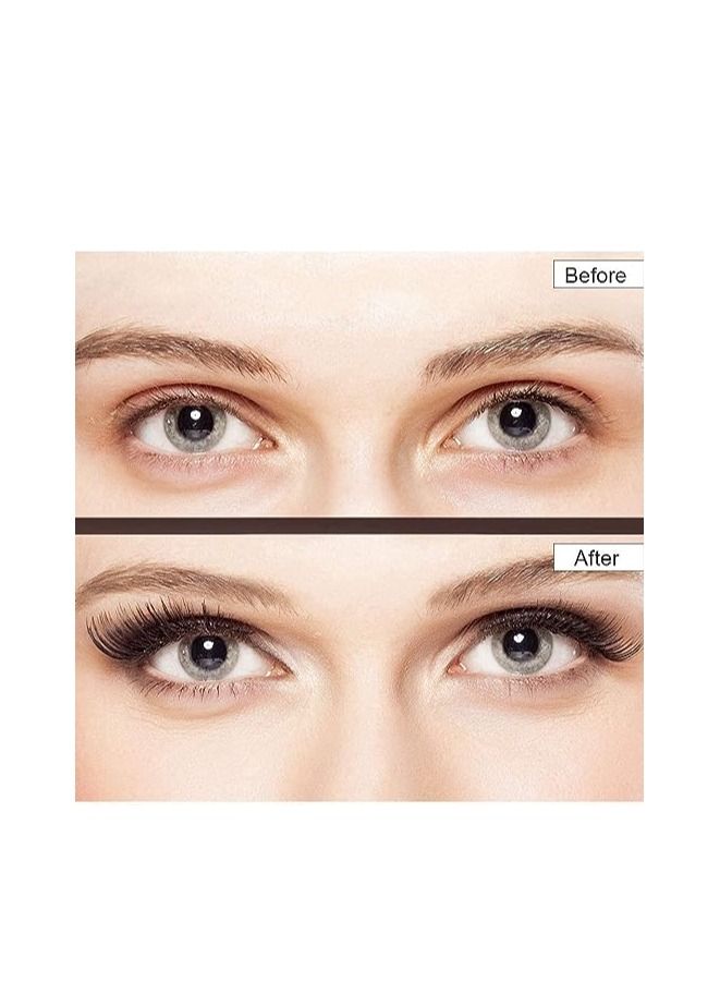 ORiTi False Eyelashes, 5 Pairs 3D Natural Fluffy Lashes, Hand-made Dramatic Thick Crossed Cluster Eye Lashes,Reusable Soft Long Lashes Pack for Makeup (G805) - Image 4