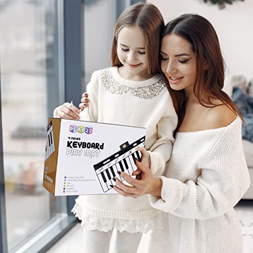 Play22 Floor Piano Mat for Toddlers - 71" Keyboard Playmat with Record, Playback, Demo, Play & Adjustable Vol. - Best Piano Gift for Boys & Girls - Image 2