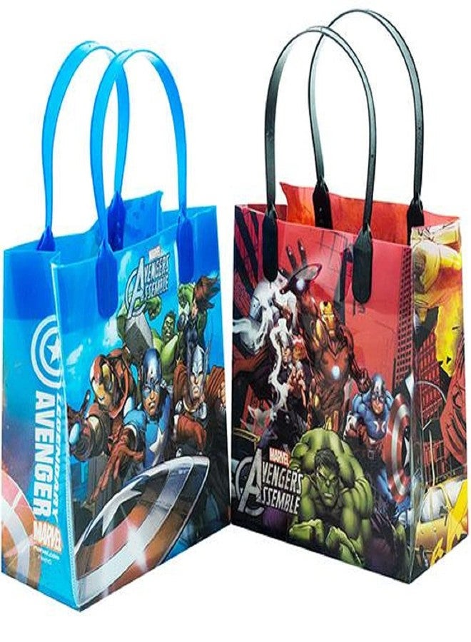 PLM 12 pcs Avenger Marvel Birthday Goody Gift Loot Favor Bags Party Supplies, red Blue black - Image 3