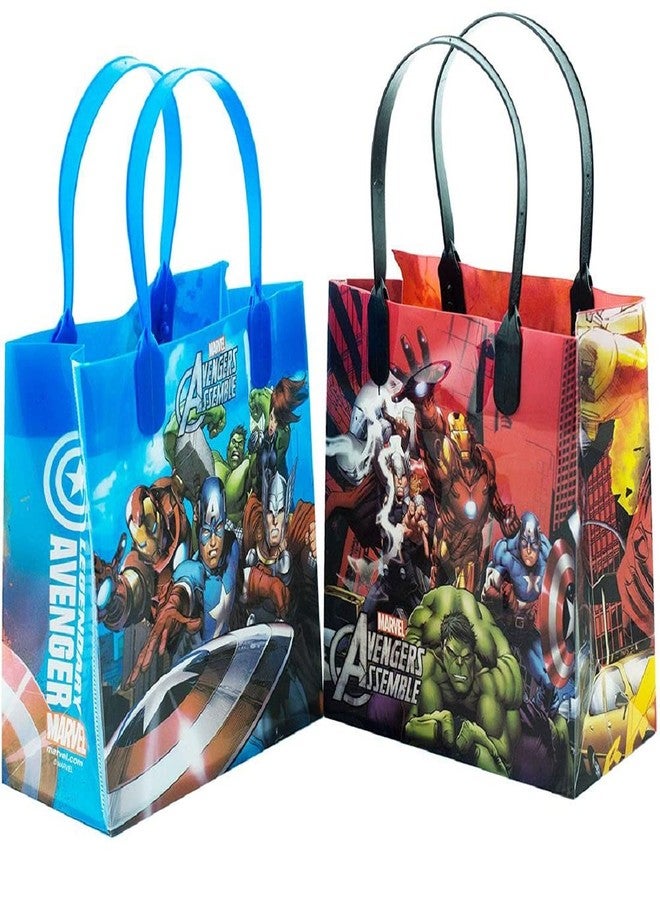 PLM 12 pcs Avenger Marvel Birthday Goody Gift Loot Favor Bags Party Supplies, red Blue black - Image 2
