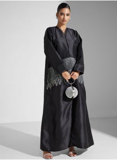 hayas closet Embellished Flared Sleeve Abaya  - Image 1