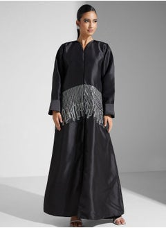 hayas closet Embellished Flared Sleeve Abaya  - Image 5