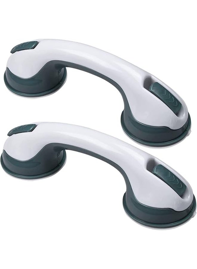 Pack of 2 Adhesive Bathroom Grab Bars, Support Handles for Shower, Bathtub and Toilet, No Drilling Installation for Daily Mobility Assistance - Image 1