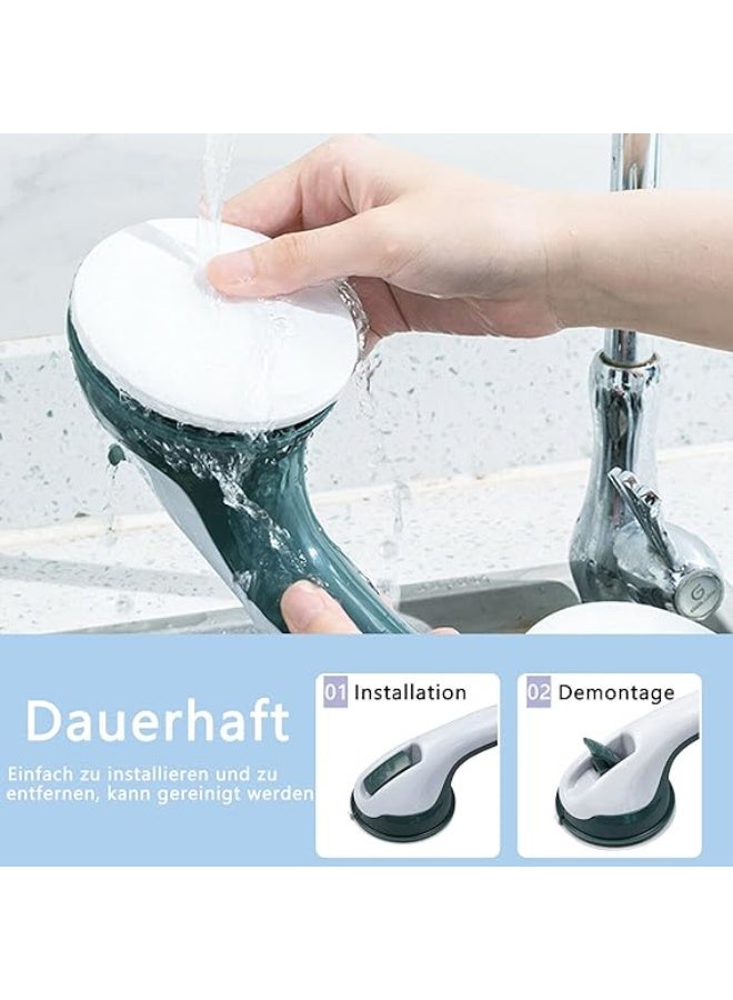 Pack of 2 Adhesive Bathroom Grab Bars, Support Handles for Shower, Bathtub and Toilet, No Drilling Installation for Daily Mobility Assistance - Image 4
