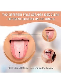 SYOSI 3-Piece Tongue Scraper Set for Oral Cleaning Reduce Bad Breath Stainless Steel with Travel Case Box  - Image 4