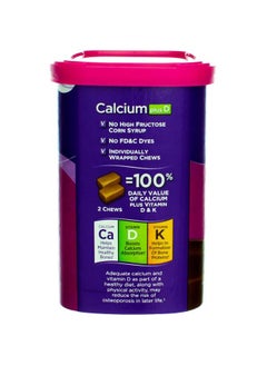 Viactiv Calcium Plus Vit D+K Soft Chews, Milk Chocolate,100 Ct (Quantity of 3)  - Image 2