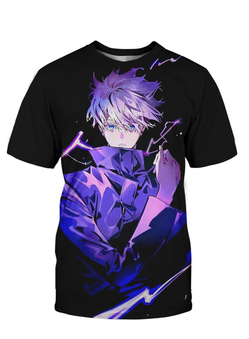 Anime cartoon Jujutsu Kaisen 3D digital printing personalized breathable T-shirt - Image 1