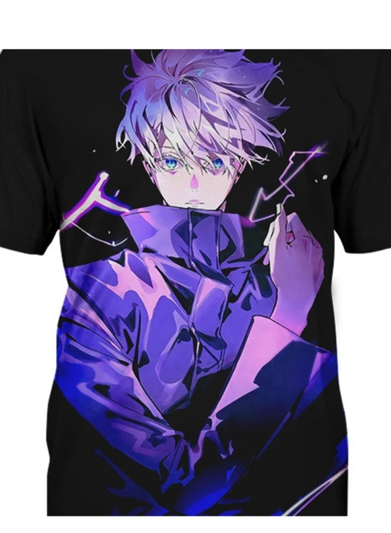 Anime cartoon Jujutsu Kaisen 3D digital printing personalized breathable T-shirt - Image 2