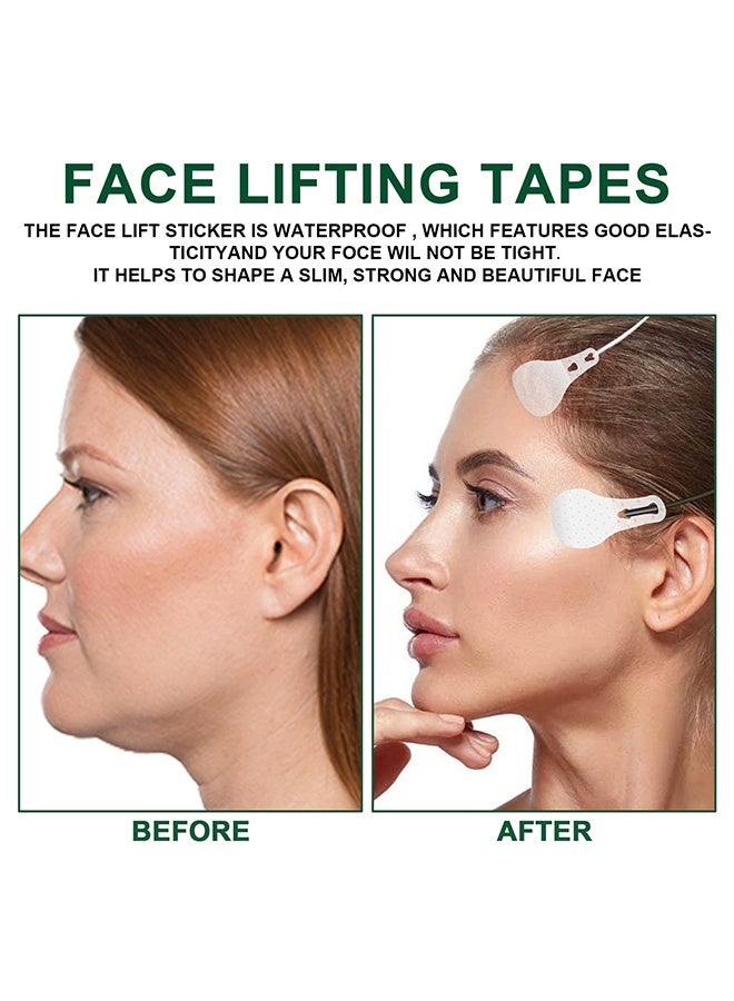 West&Month 30 Pcs Ultra-Thin Invisible Face Lifting Patch Face Lift Tape - Waterproof High Elasticity V Shape Lift Tape Stickers Breathable Face Lifting Band for Hiding Facial Wrinkles Lift Saggy Skin Hide Double Chin - Image 5