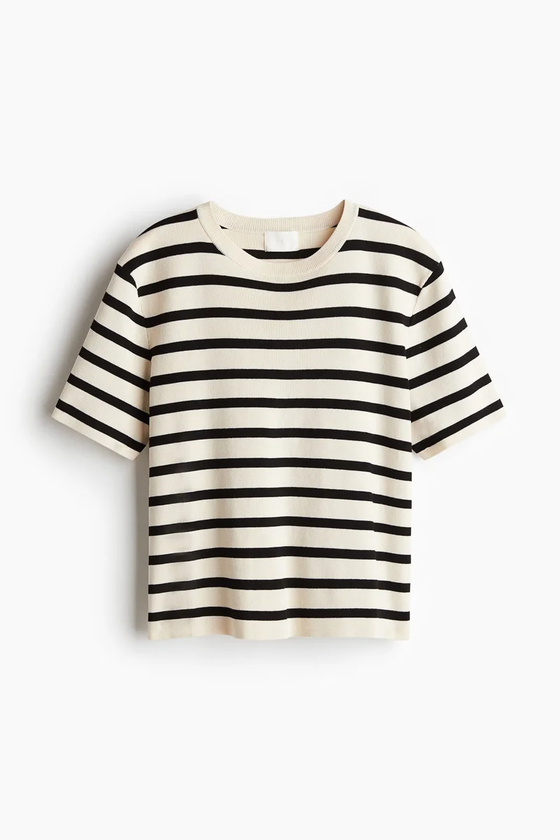 H&M Fine-knit T-shirt