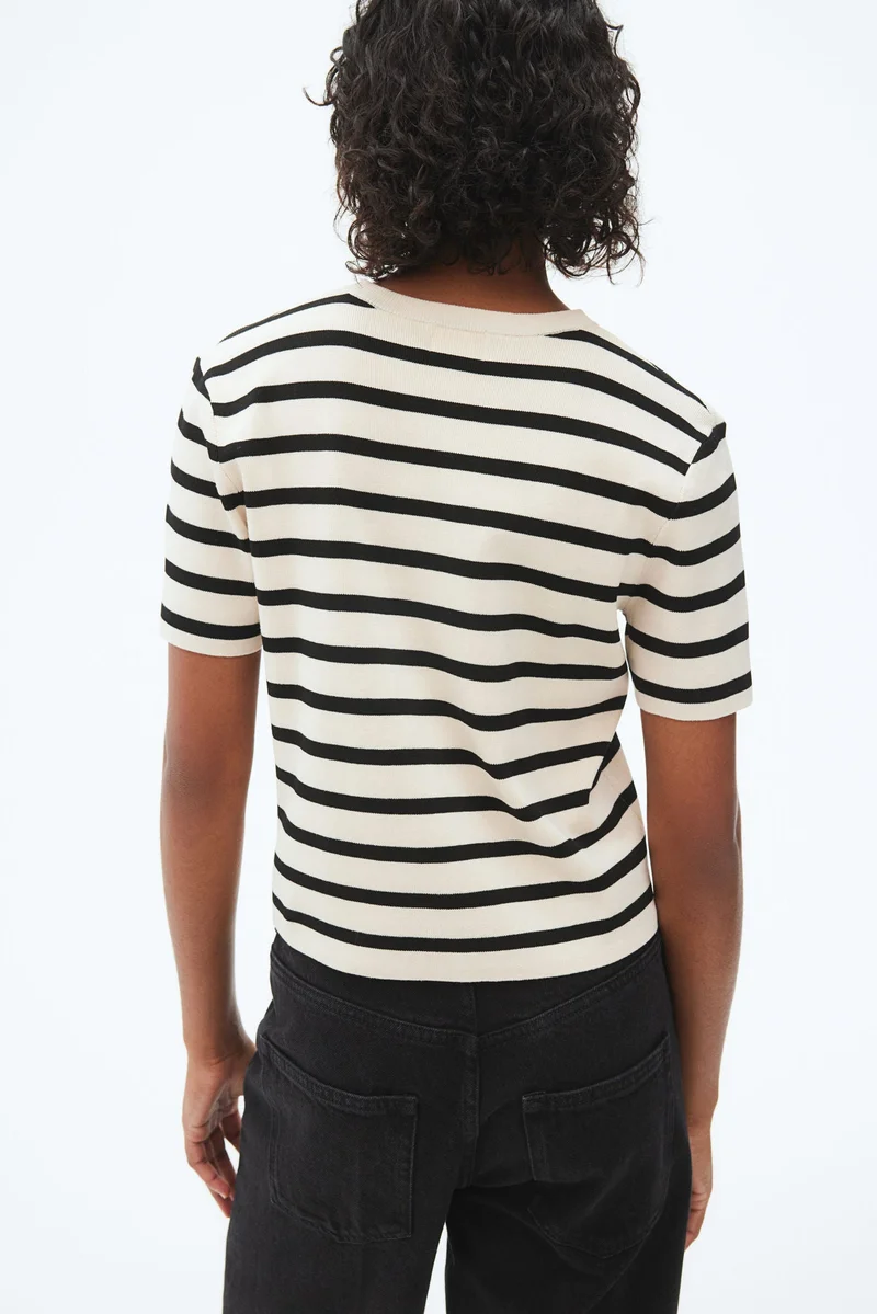 H&M Fine-knit T-shirt