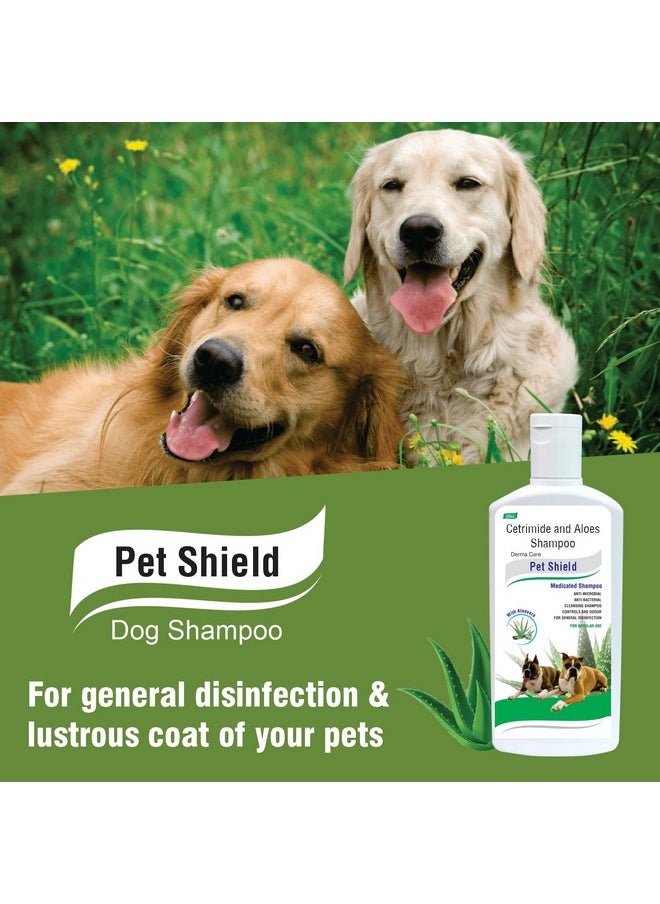 PIL Pet Shield Medicated Dog Shampoo | Anti-Microbial | Anti-Bacterial | Controls Bad Odour | Cleansing Shampoo For Dogs Only (200Ml)  - Image 3