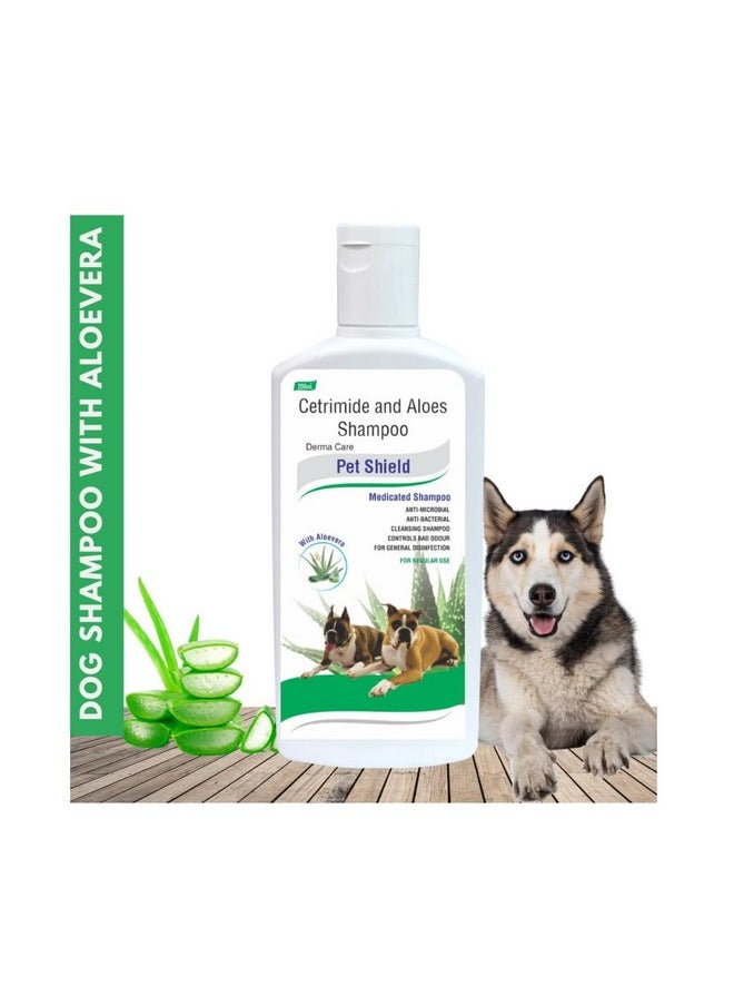 PIL Pet Shield Medicated Dog Shampoo | Anti-Microbial | Anti-Bacterial | Controls Bad Odour | Cleansing Shampoo For Dogs Only (200Ml)  - Image 1