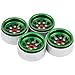Pothyes 10 Beadlock Wheel 378mm Offset Wheel Rims for 118 124 RC Crawler Car Axial AX24 SCX24 FMS FCX24 TRX4M Upgrades Dark Green - Image 4